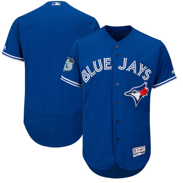 2017 MLB Toronto Blue Jays Blank Blue Jerseys->->MLB Jersey